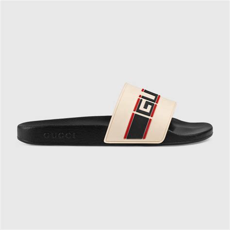 dép gucci stripe slide white|Gucci Stripe Slide White Men's .